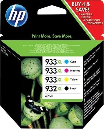 Sada HP 932XL BK+933C,M,Y - kompatibilné cartridge