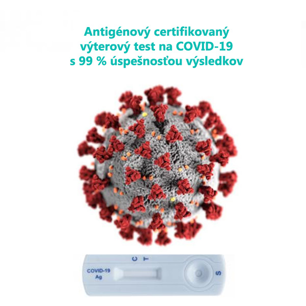 Antigénový test - certifikovaný výterový test na COVID-19 